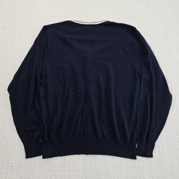 Evolution in Design Men's XL Button-Up Cardigan Navy Blue Long Sleeve NWT NEW - Picture 11 of 15